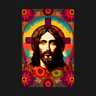 Jesus Christ Psychedelic Pop Art T-Shirt