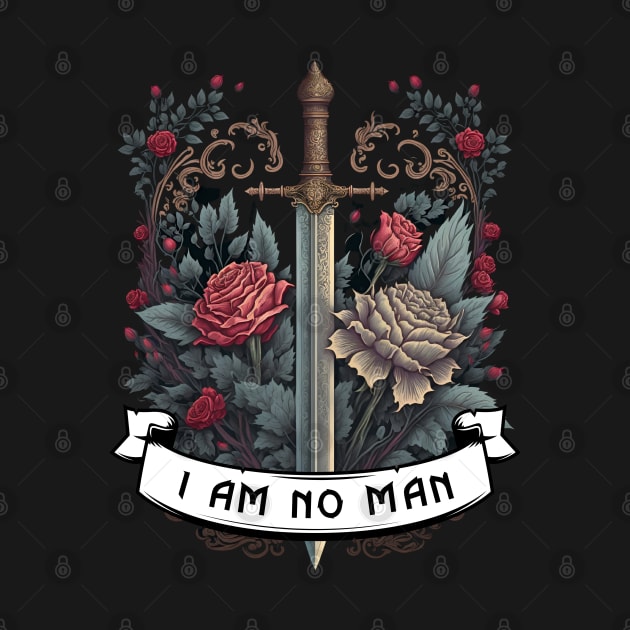 I Am No Man - Roses and Sword - Fantasy by Fenay-Designs