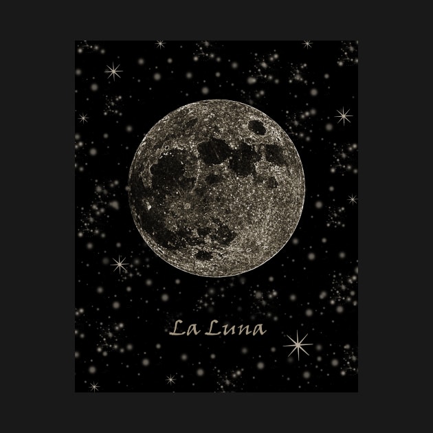 La Luna The Moon by galaxieartshop