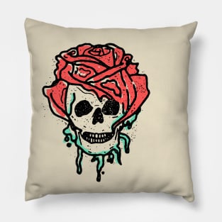 Skull Rose Pillow