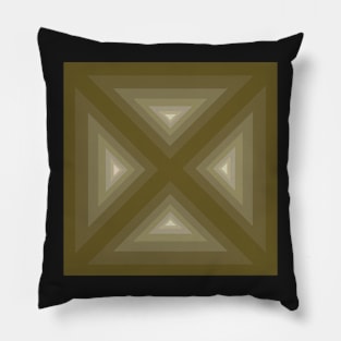 Quadrant from triangles in Beige Pillow