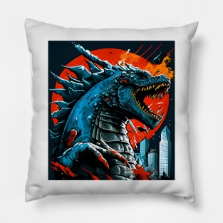 The Great Godzilla off Kanagawa - King Kaiju Pillow