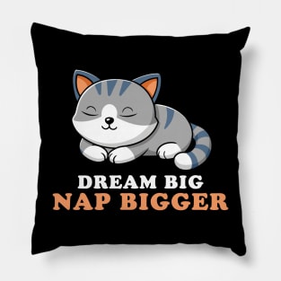 Funny Cat Sleeping Nap Bigger Pillow