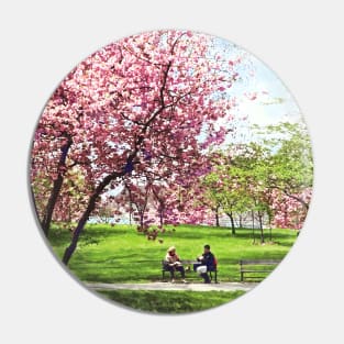 Newark NJ - Lunch and Cherry Blossoms Pin