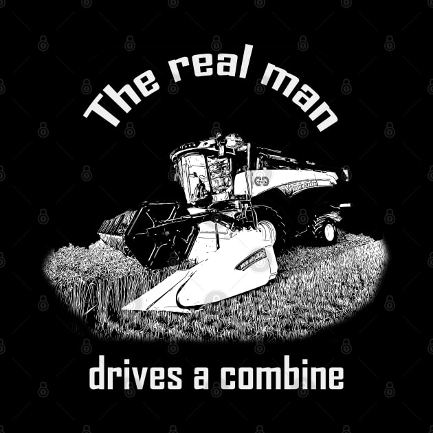 The real man drives a combine by WOS