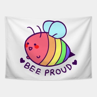 BEE proud: gay flag Tapestry