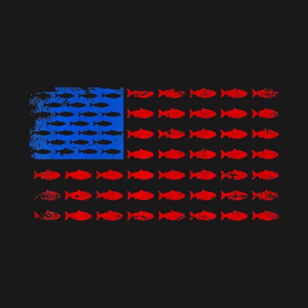 Fishing USA flag by mccloysitarh