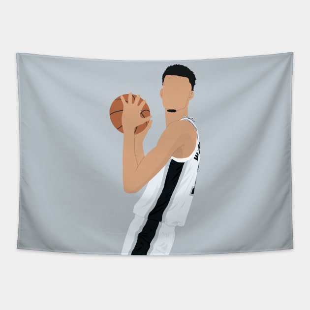 Victor Wembanyama Wemby - San Antonio Tapestry by BuzzerBeater00