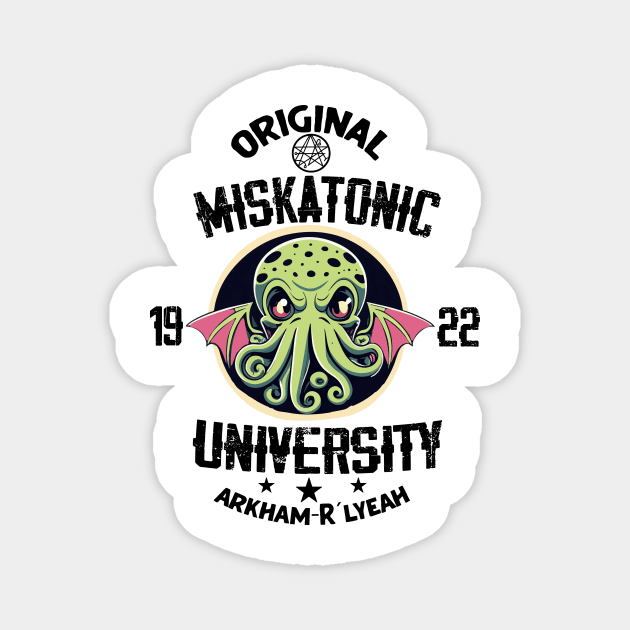 Miskatonic University Cthulhu - Creepy Cute Lovecraft Magnet by EnchantedApparel