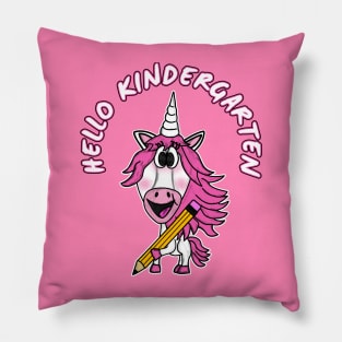 Hello Kindergarten Unicorn First Day Of School Pillow