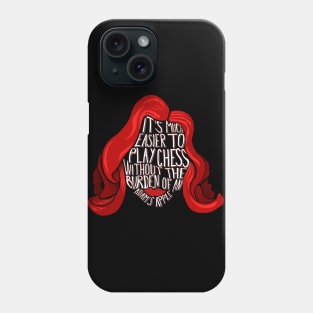 Queen's Gambit Adam's apple quote version 2 Phone Case