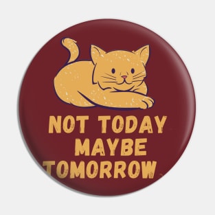 Not today. Maybe tomorrow. Pin