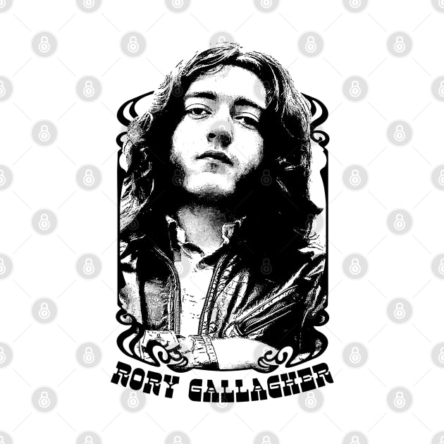 Rory Gallagher / Vintage Look Fanart Design by DankFutura