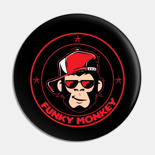 Funky Monkey Pin by HellraiserDesigns