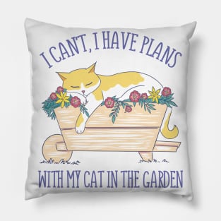 Cat Garden P R t shirt Pillow