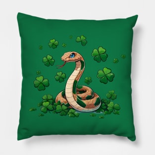 St. Patrick’s Day Shamrock Snake Pillow