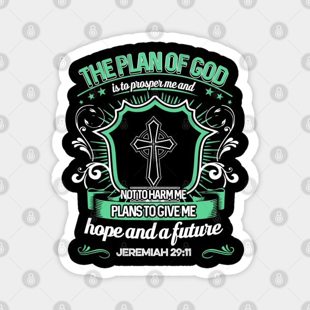 The Plan Of God Christian Faith Gift Magnet by Douglas's Store 3