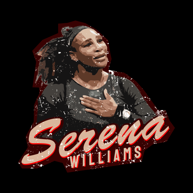 retro serena williams by V x Y Creative