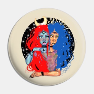 Alien Girls Pin