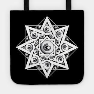 Octogram (white) Tote