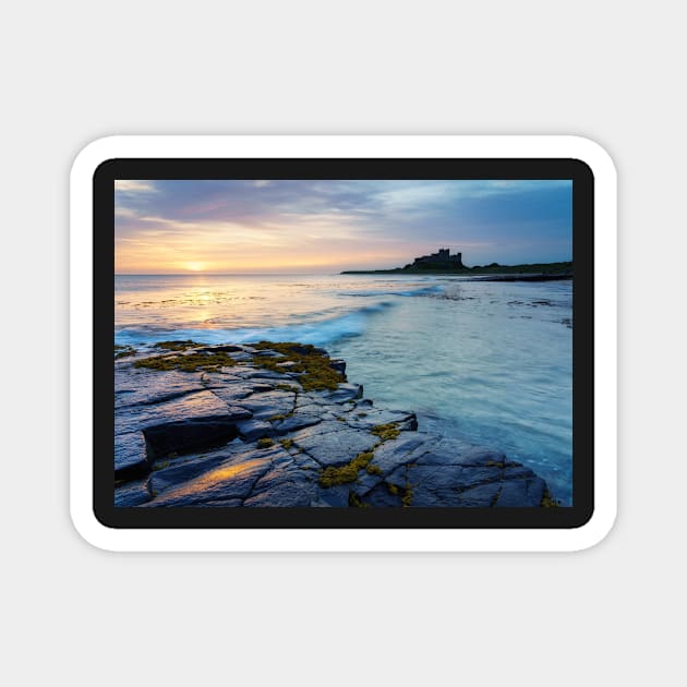 Bamburgh Castle Sunrise Magnet by TMcG72