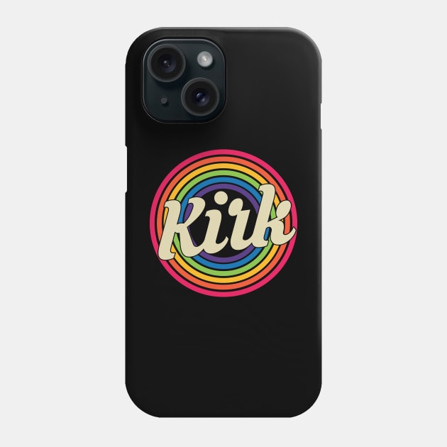 Kirk - Retro Rainbow Style Phone Case by MaydenArt