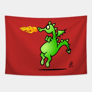 Fire breathing dragon Tapestry