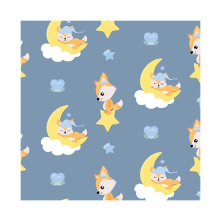 Sleeping Fox in Cloud T-Shirt