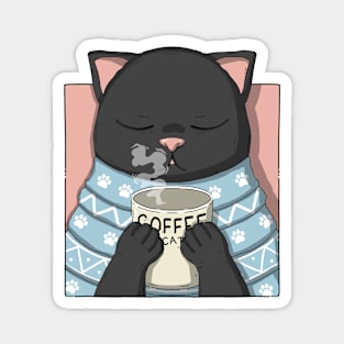 Coffee Neko Magnet