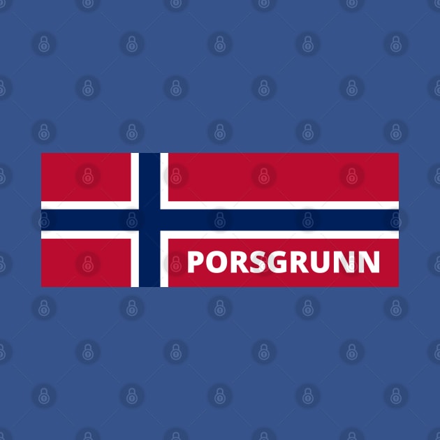 Porsgrunn City in Norwegian Flag by aybe7elf