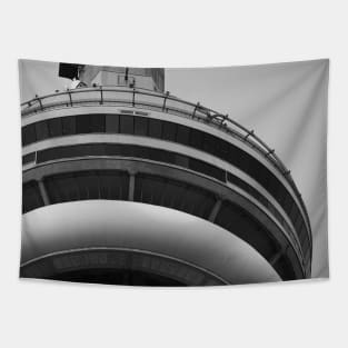 CN Tower in Black and White Tapestry