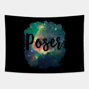 Poser Funny 80's Design Tapestry