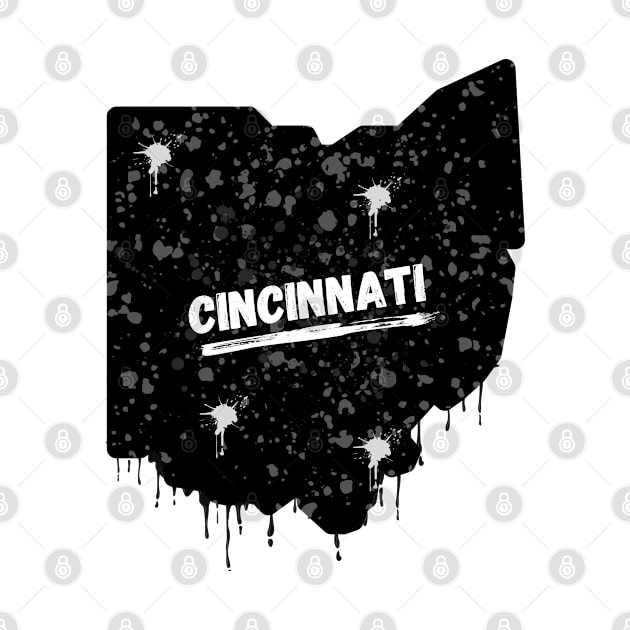 Cincinnati Ohio Graffiti by Official Friends Fanatic