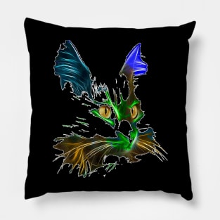 Best Colorful Cat Design, For Cat Lovers, Who Love Cool Cats Pillow