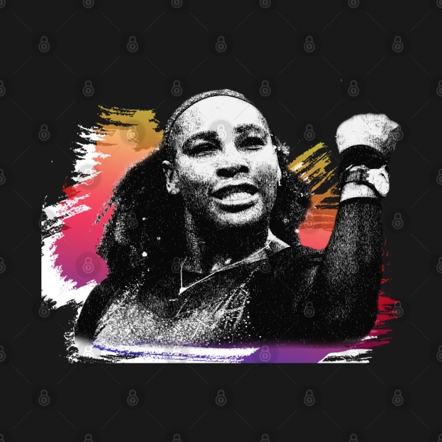 serena williams//scratch paint by 9ifary