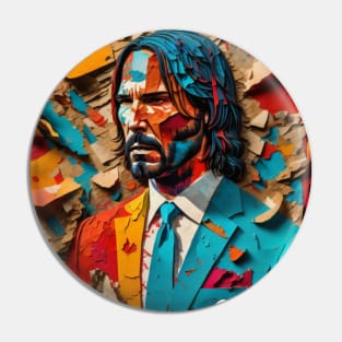 John Wick // Paper Art Pin