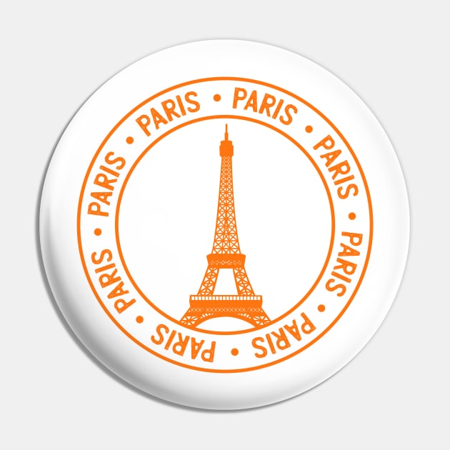 Paris Passport Stamp Pin by madeinchorley