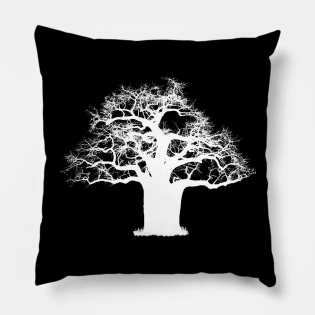 Baobab Tree in Kenya / Africa Pillow by T-SHIRTS UND MEHR