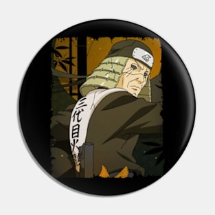 HIRUZEN SARUTOBI MERCH VTG Pin