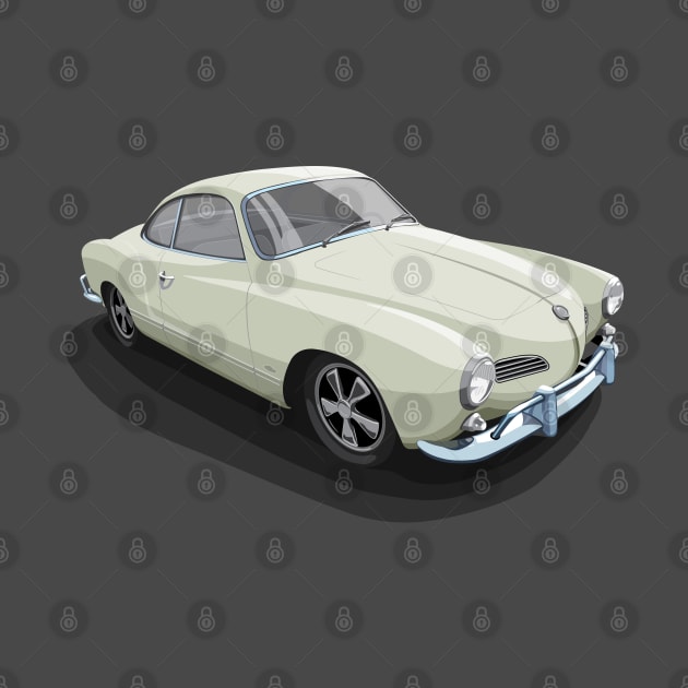 karmann ghia in beige by candcretro