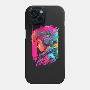 Neon Cyberpunk Hacker - V1.01 Phone Case