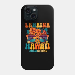 Groovy Retro Lahaina Pray for Maui Hawaii Strong Phone Case