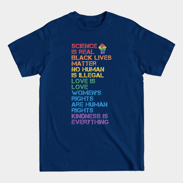Discover BLM Science Is Real Black Lives Matter LGBT Pride - Black Lives Matter - T-Shirt