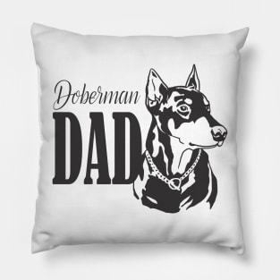 Doberman Dad Gift Pillow