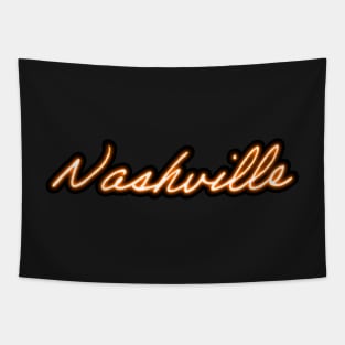 Neon Nashville - Orange Tapestry