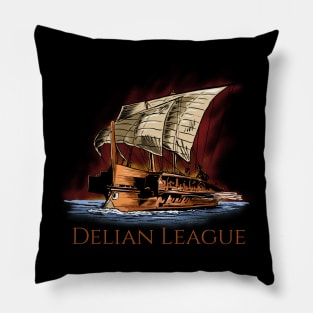 Delian League - Greek Trireme Pillow