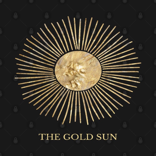 The Gold Sun by Printable Beauty Art