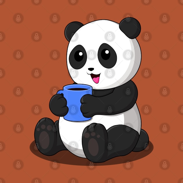 MORE THAN COFFEE, PANDA by canzyartstudio