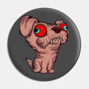 crazy dog pet cartoon illustration red eyes Pin