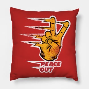 Peace Out - Gold Pillow